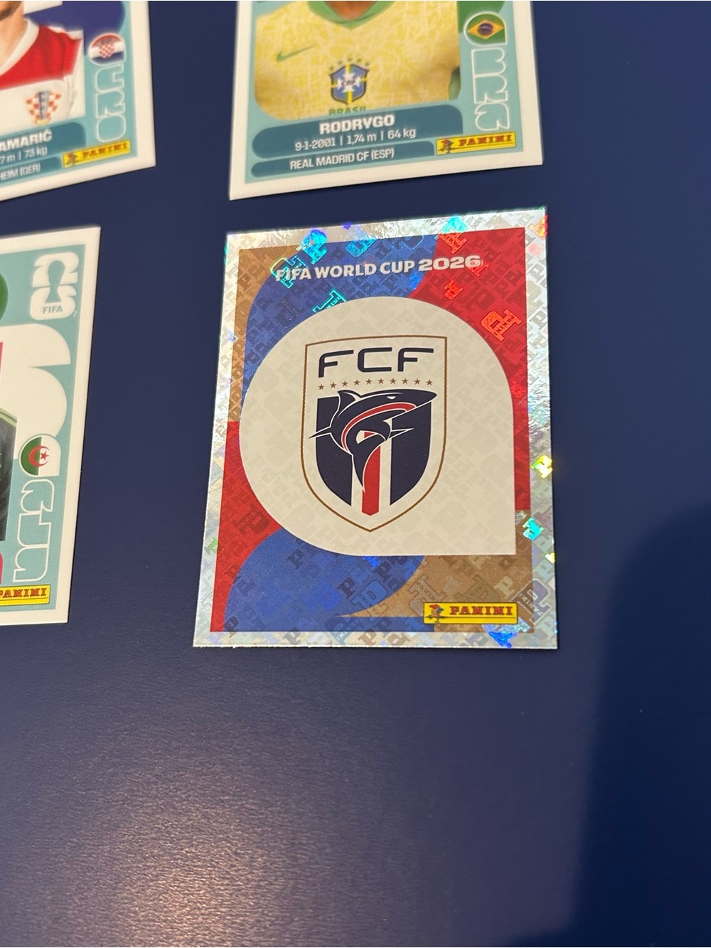 Panini Multicolor Football Sticker Collection on Navy - Picture 6 of 7